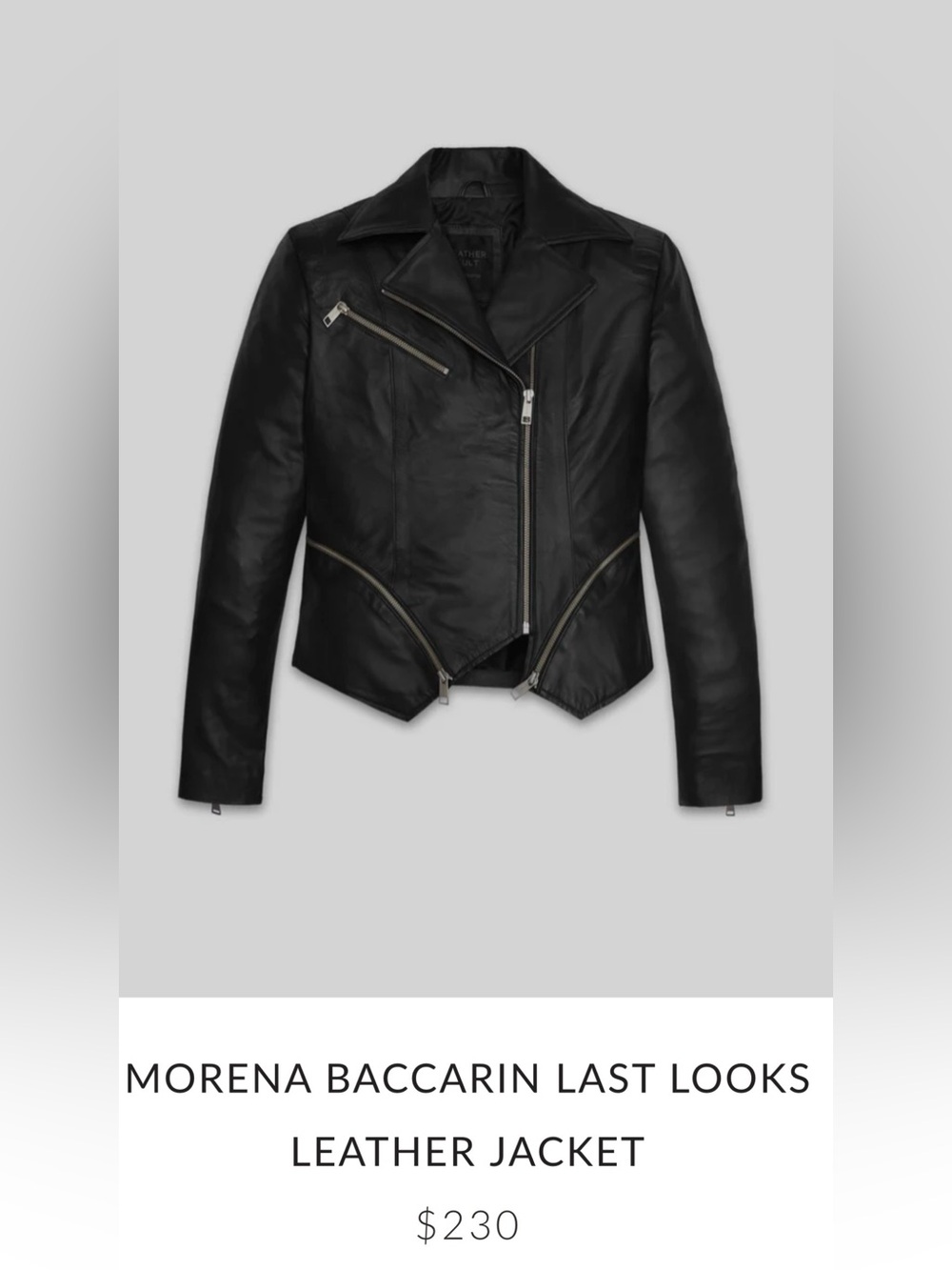 New Leather Cult Hand Made Leather Jacket 38